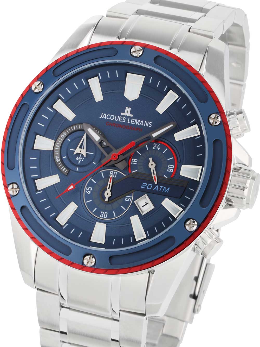 Jacques Lemans Liverpool Chronograph Herreur - FRI Fragt!
