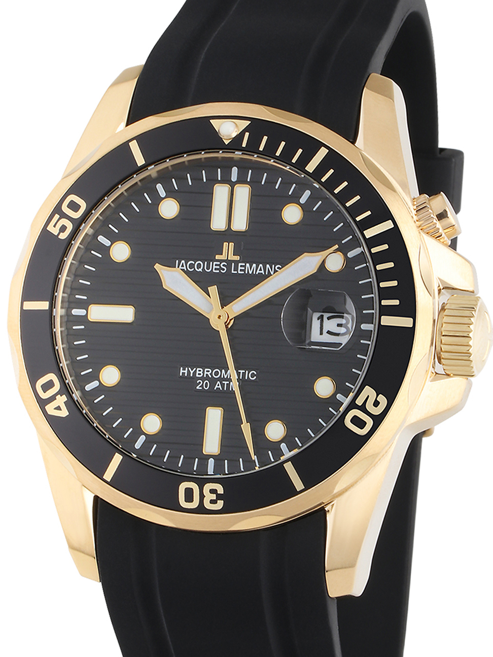 Jacques Lemans 2170F Herreur - Hybromatic Diver med FRI Fragt!