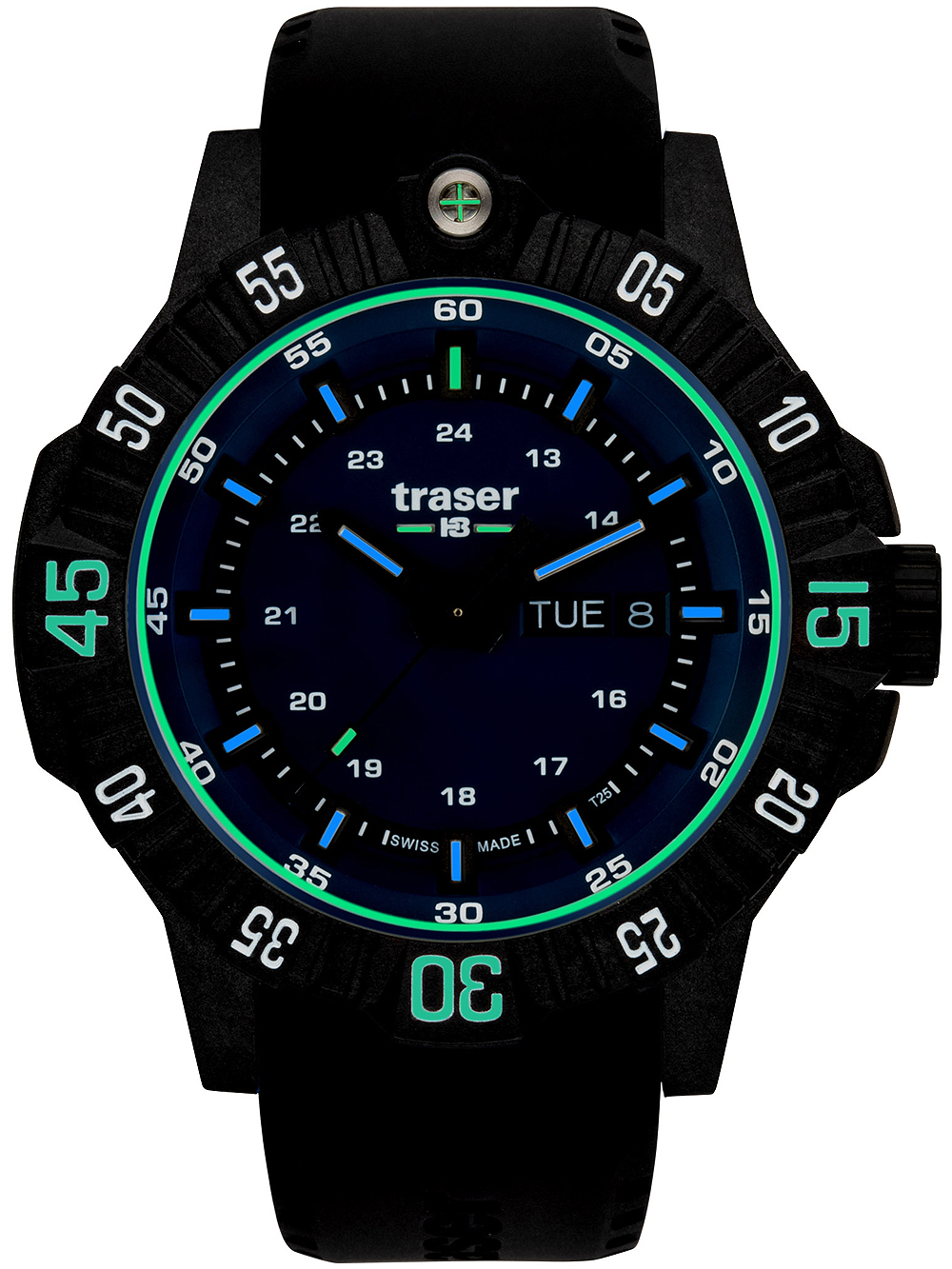 Traser P99 Tactical Herreur med Gummirem - FRI Fragt!