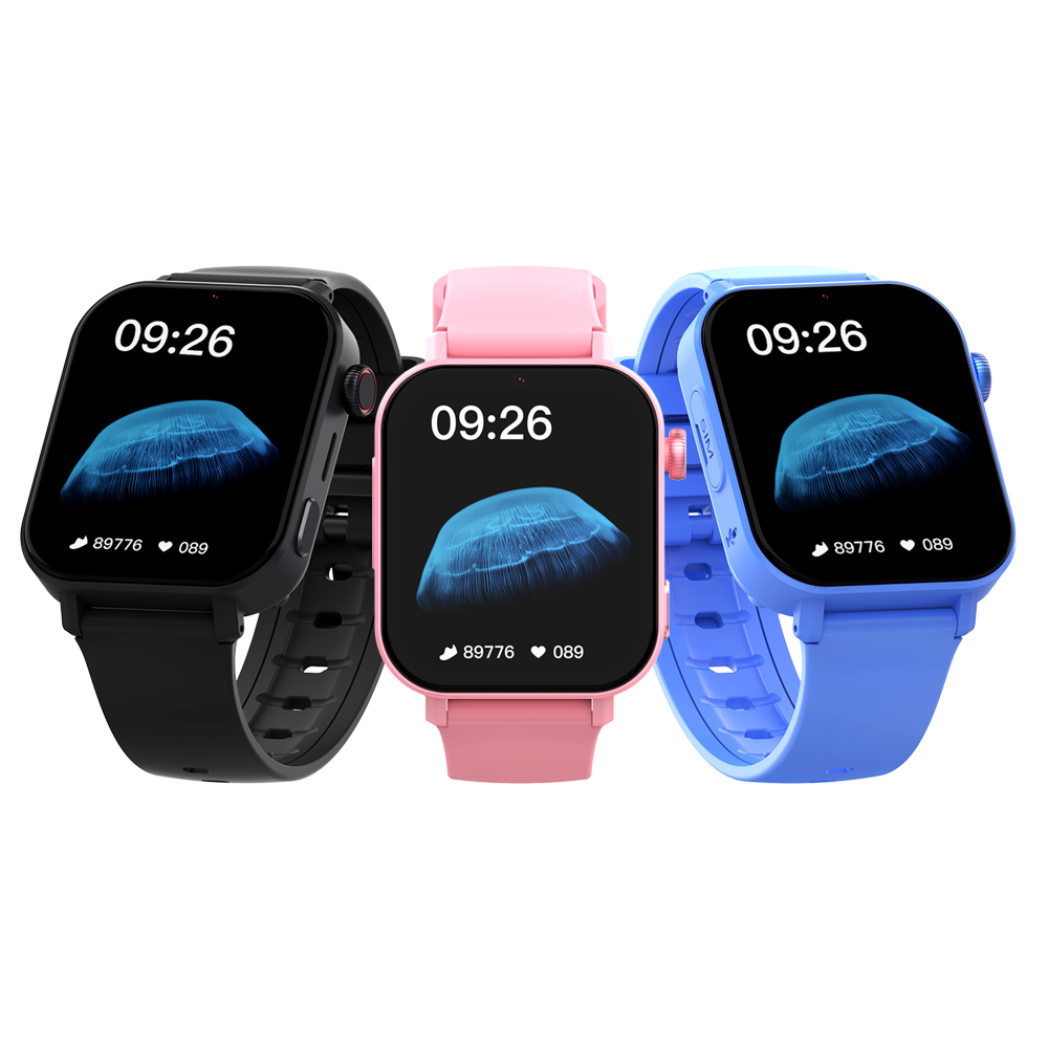 Sort KidsBuddy GPS Smartwatch til Børn - Sikkerhed og Kommunikation