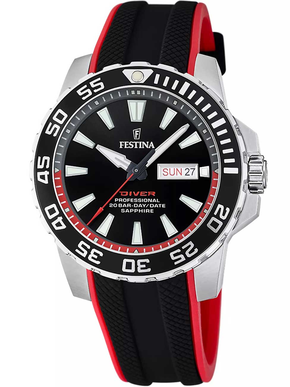 Festina F20662 Herreur - Professionelt Dykkerur med Dag og Dato