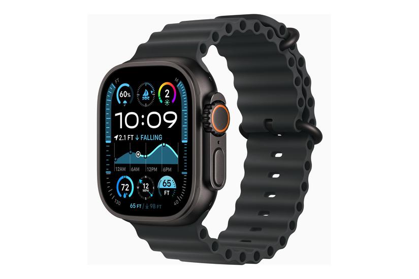 Apple Watch Ultra 2 i Sort Titanium med Ocean Bånd