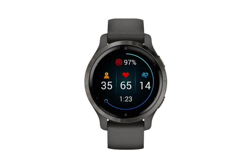 Garmin Venu Grafit Sportsur Med Bånd - Garmin Smartwatch - 0753759271879