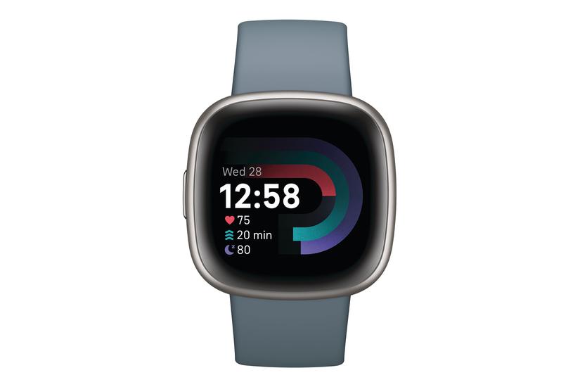 Fitbit Versa 4 Smartwatch med Vandfaldsblå Bånd