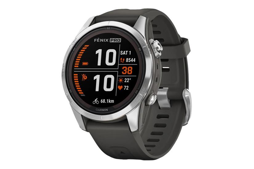Garmin Fnix Pro Solar Edition Fiberforstærket Polymer Smart Med Bånd Grafit Sølv - Garmin Smartwatch - 753759317591