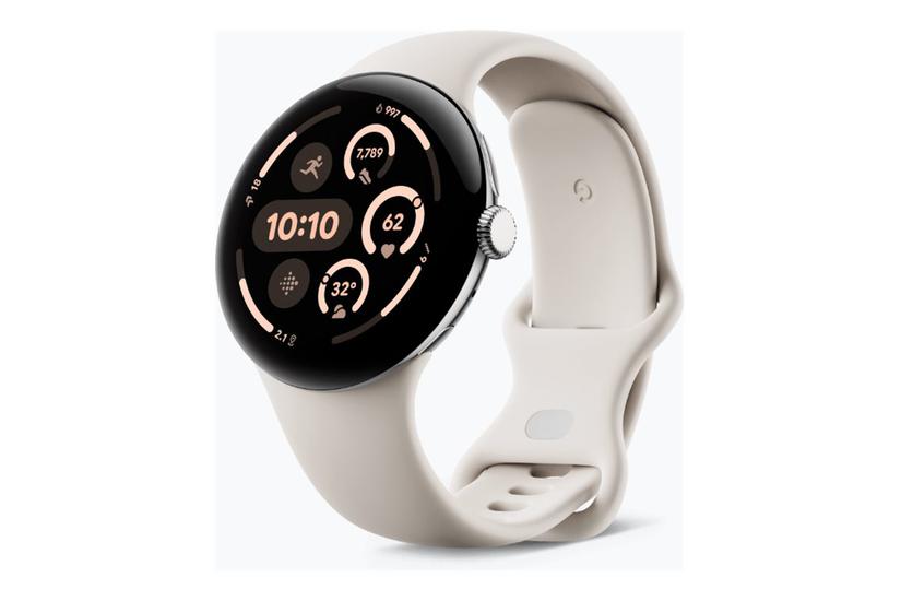 Google Pixel Watch – Smartwatch i Poleret Sølv på Udsalg