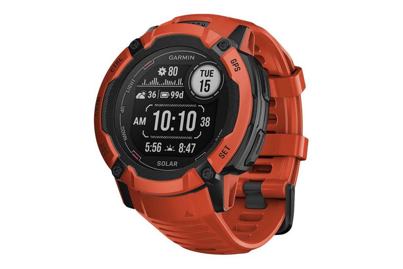 Garmin Instinct 2X Solar Smartwatch – Flammerød Sportur