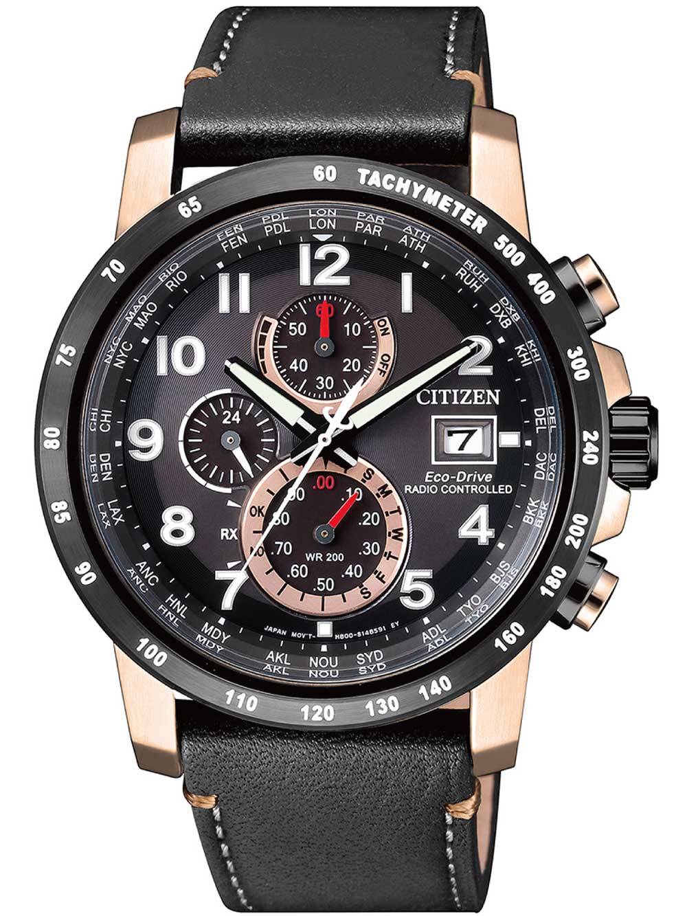 Citizen AT8126-02E Herreur - Radiostyret Sports Chrono Ure