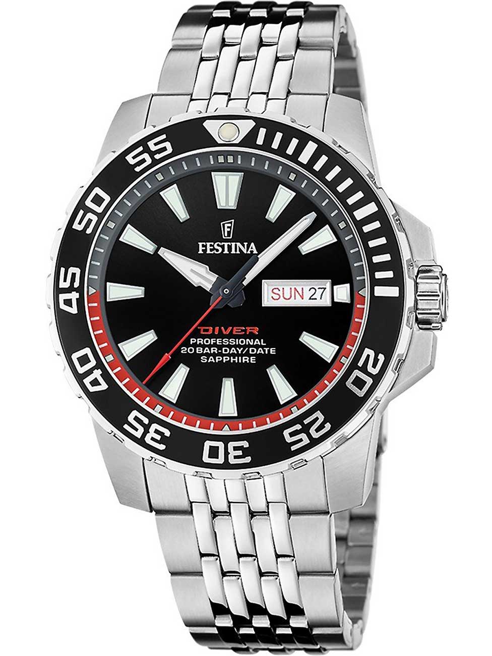 Festina F20661 Dykkerur – Professionelt Herreur med Fri Fragt