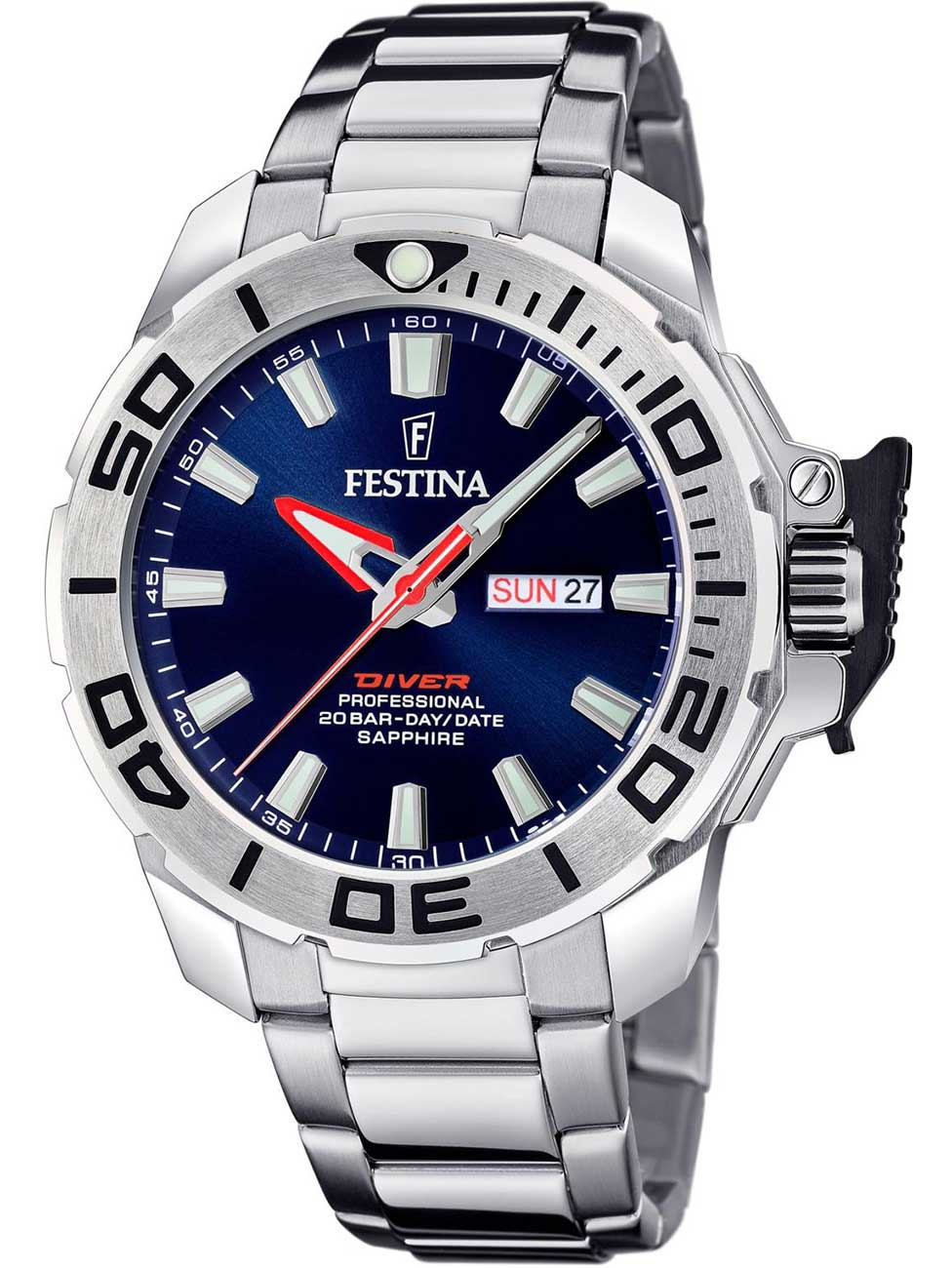Festina F20665 – Professionelt Dykkerur med Fri Fragt