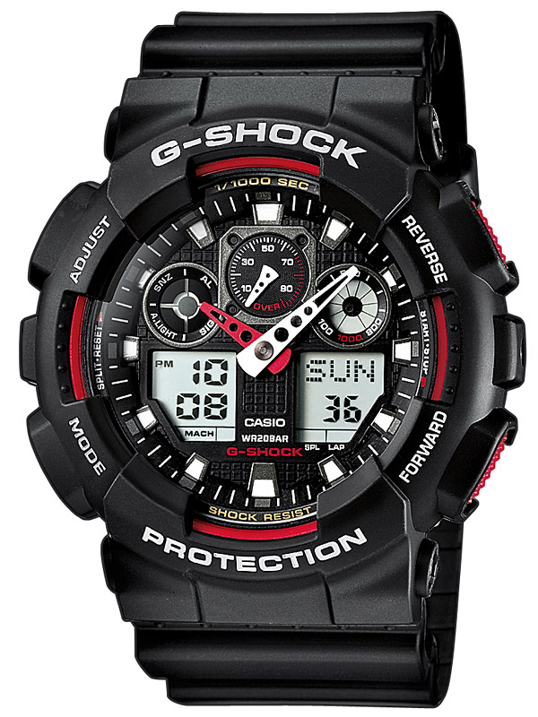 Casio GA-100-1A4ER Herreur - Sort med FRI Fragt!