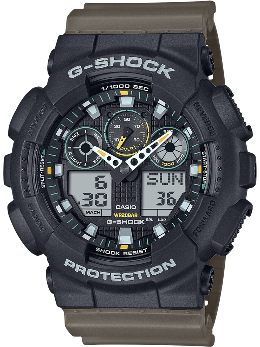 Casio GA-100TU-1A3ER Herreur – FRI Fragt Tilbud!
