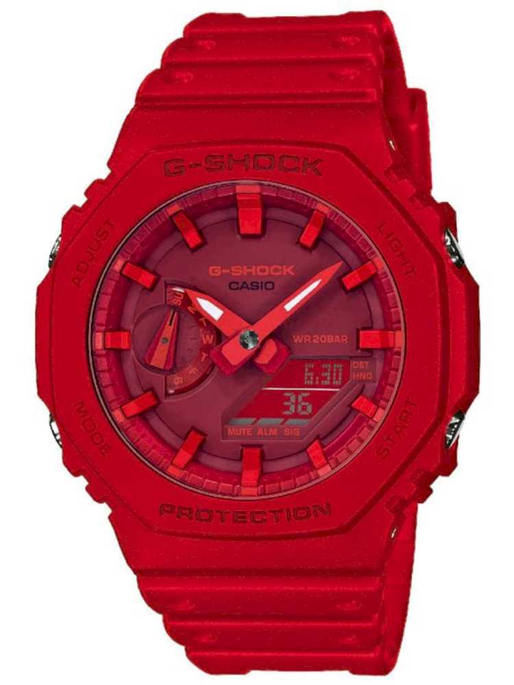 Casio GA-2100-4AER Rødt Herreur – FRI Fragt Tilbud!