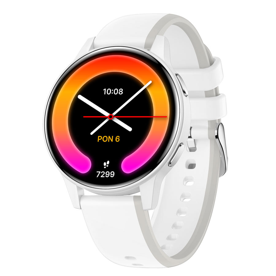 Moderne Hvid Smartwatch til Børn - Stilfuldt og Funktionelt