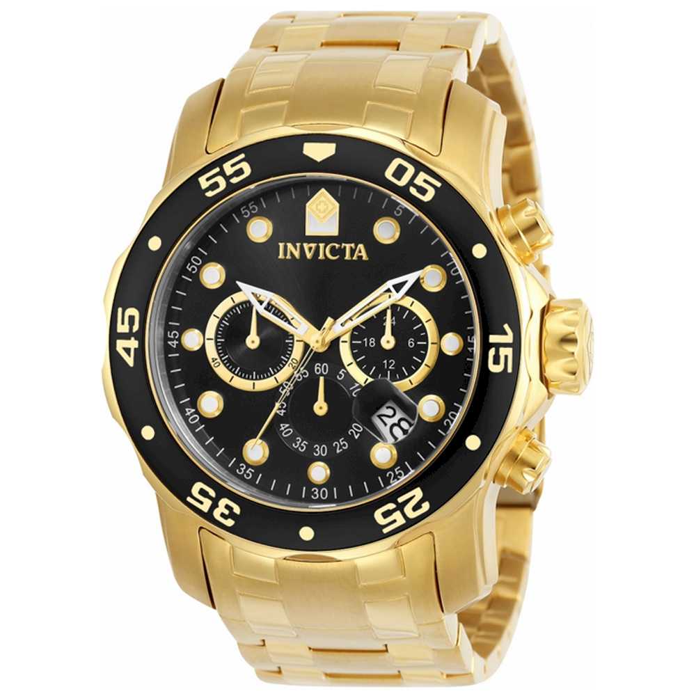Invicta Pro Diver Herreur INV0072 i Guld – FRI Fragt!