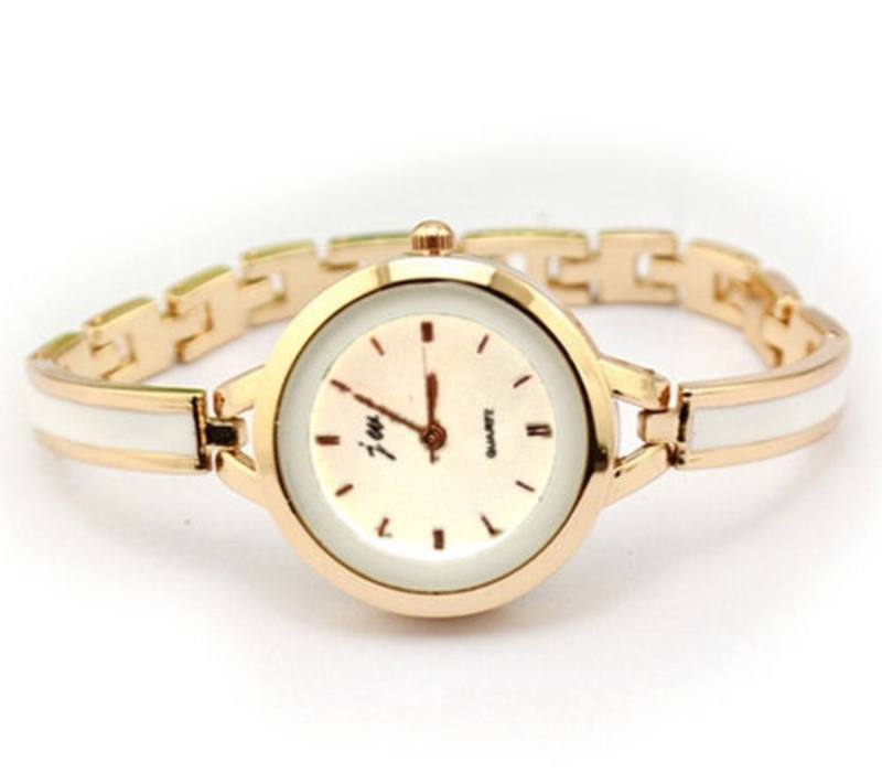 Elegant Guld Dameur med Quartz – Tidløs Skønhed!