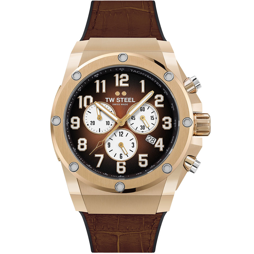 TW Steel Herreur ACE132 med Brun Rem – FRI Fragt!